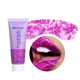 Body Glitter Gel Face Glitters Body Gel Sequins Shimmer Liquid Eyeshadow Holographic Cosmetic Laser Powder Festival Glitter Makeup (Color: 04)
